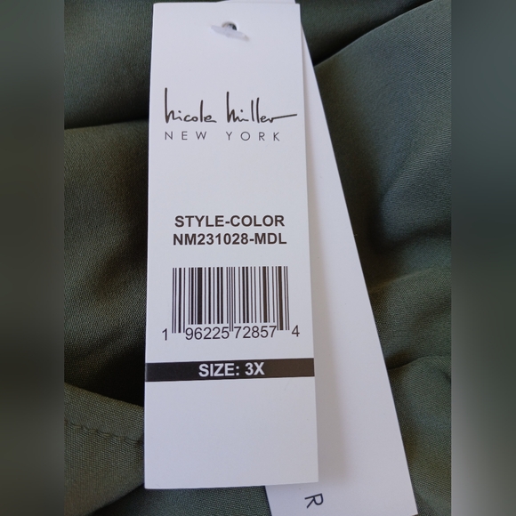 Trench Coat Nicole Miller Puffer Soft Shell Lower Body SAGE NWT - Picture 5 of 5